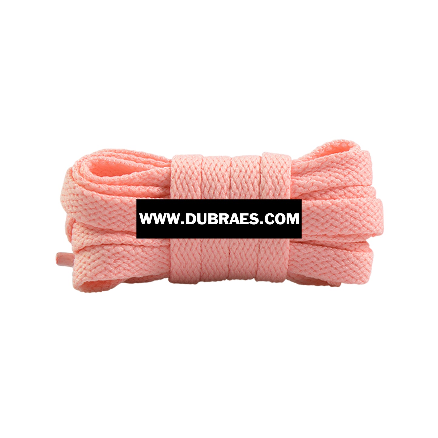 Baby Pink Classic Flat Shoelaces