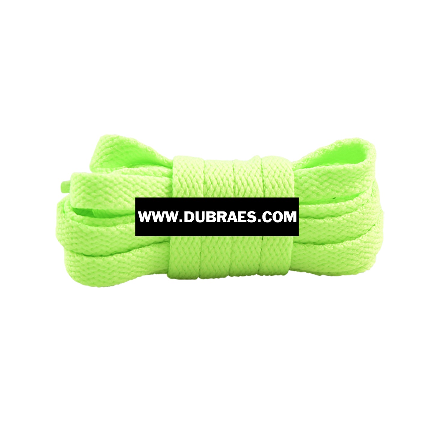 Neon Green Classic Flat Shoelaces