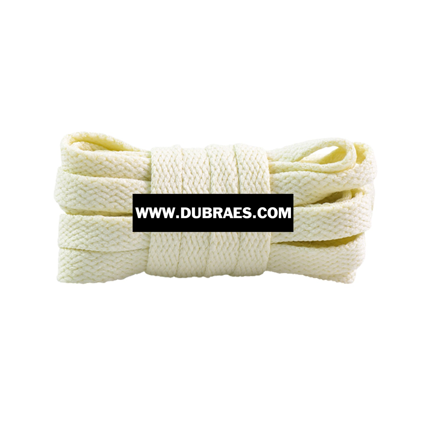 Cream Classic Flat Shoelaces