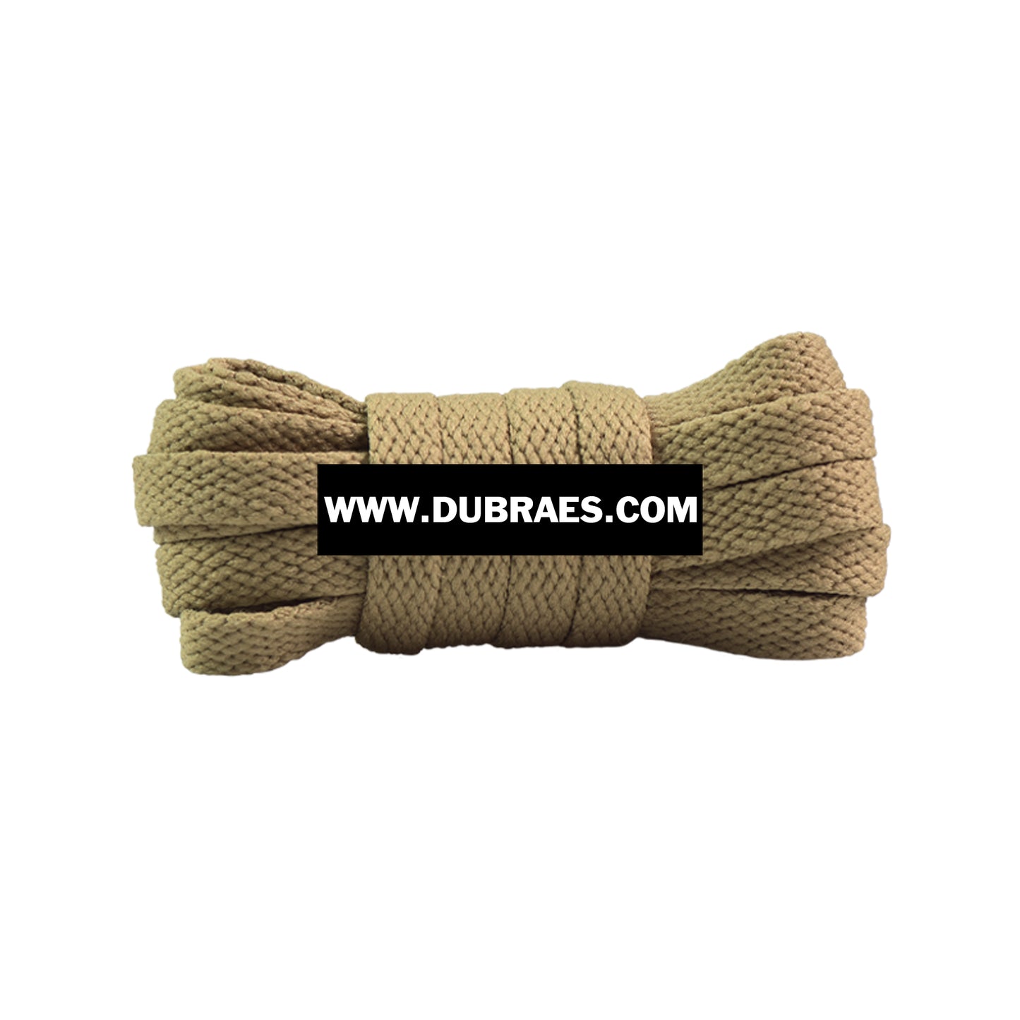 Khaki Classic Flat Shoelaces