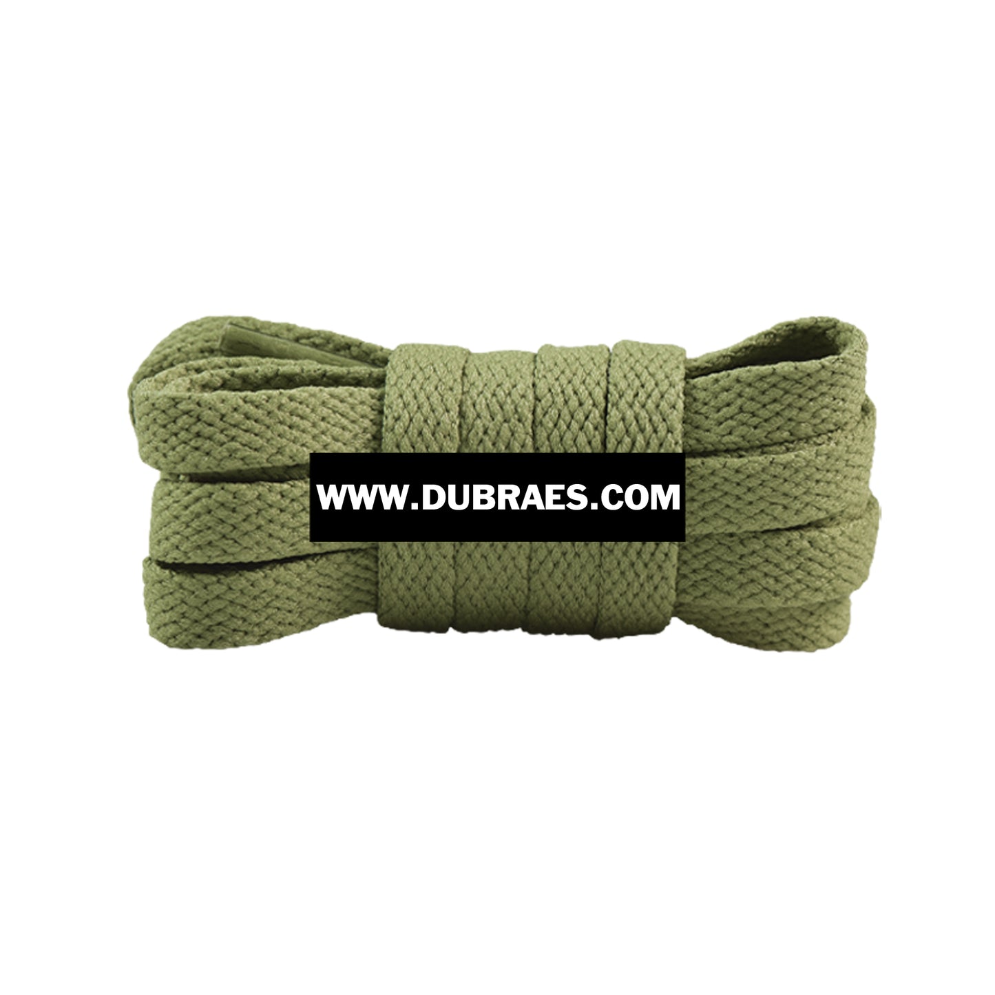 Olive Classic Flat Shoelaces