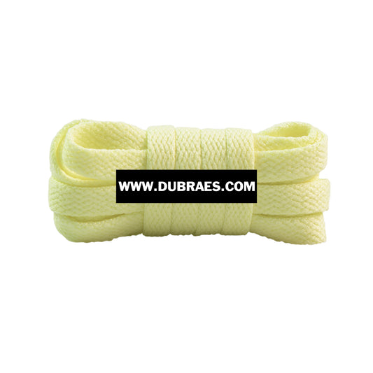 Pale Yellow Classic Flat Shoelaces